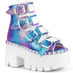 Ashes-70 Demonia Colombia Multi Iridescent Vegan Leather - Image 2