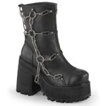 Assault-66 Demonia Colombia Black Vegan Leather - Image 2
