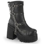 Assault-66 Demonia Colombia Black Vegan Leather - Image 6