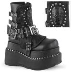 Bear-150 Demonia Colombia Black Vegan Leather - Image 2