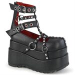 Bear-28 Black Vegan Leather Demonia Colombia - Image 6