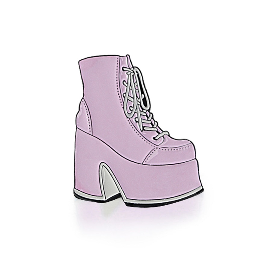 camel_203_enamel_pin_zapatos_demonia_pink.jpg Camel-203 Enamel Pin Zapatos Demonia Pink - Image 1