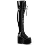 Camel-300 Black Str Patent Zapatos Demonia - Image 6