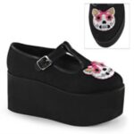 Click-04-1 Black Canvas Zapatos Demonia - Image 6