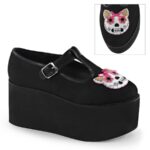 Click-04-1 Black Canvas Zapatos Demonia - Image 7