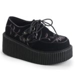 Creeper-219 Black Velvet Zapatos Demonia - Image 2