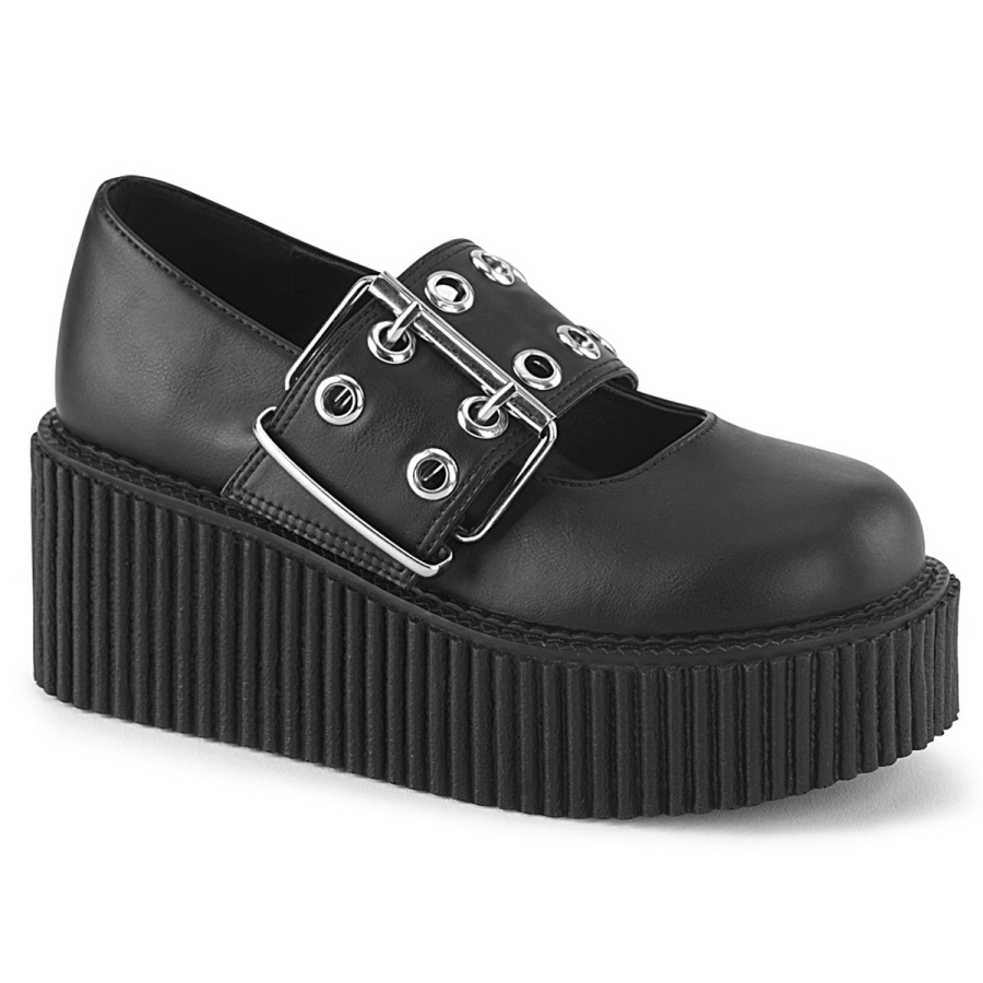 creeper_230_black_vegan_leather_zapatos_demonia.jpg Creeper-230 Black Vegan Leather Zapatos Demonia - Image 1