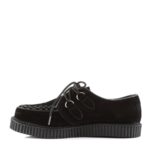 Creeper-602S Zapatos Demonia Black Suede - Image 4