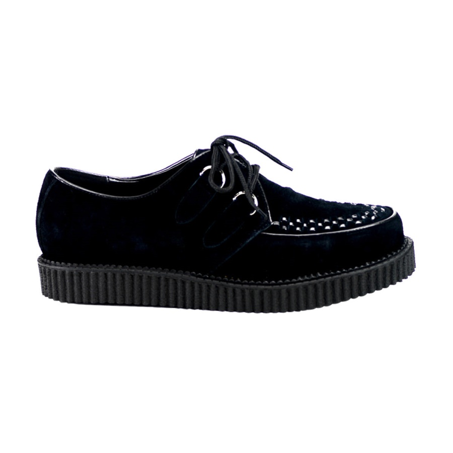 creeper_602s_zapatos_demonia_black_suede.jpg Creeper-602S Zapatos Demonia Black Suede - Image 1