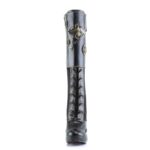Crypto-302 Demonia Colombia Black Vegan Leather-Microfiber - Image 3