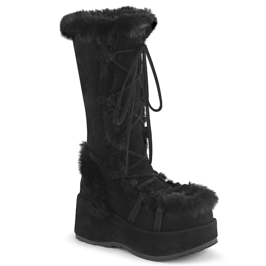 cubby_311_black_vegan_suede_demonia_colombia.jpg Cubby-311 Black Vegan Suede Demonia Colombia - Image 1