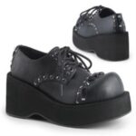 Dank-110 Zapatos Demonia Black Vegan Leather - Image 6