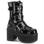 Demonia Colombia Black Patent Ranger-308 - Image 6