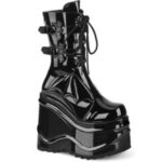 Demonia Colombia Black Patent Wave-150 - Image 6