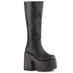 Demonia Colombia Black Vegan Leather Camel-280 - Image 2