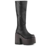 Demonia Colombia Black Vegan Leather Camel-280 - Image 6