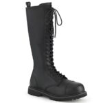 Demonia Colombia Black Vegan Leather Riot-20 - Image 2