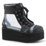 Demonia Colombia Clear Hologram T Faux Leather Grip-102