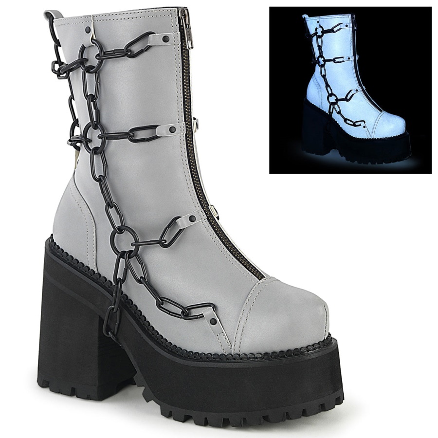 demonia_colombia_gray_reflective_vegan_leather_assault_66.jpg Demonia Colombia Gray Reflective Vegan Leather Assault-66 - Image 1