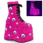 Demonia Colombia Hot Pink Fur Slay-206
