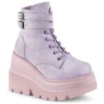 Demonia Colombia Lavender Vegan Suede Shaker-52