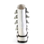 Demonia Colombia White Patent Slacker-160 - Image 5