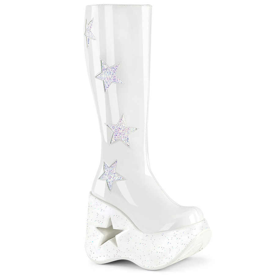 demonia_colombia_white_patent_white_multi_glitter_dynamite_218.jpg Demonia Colombia White Patent-White Multi Glitter Dynamite-218 - Image 1