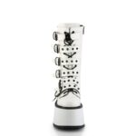 Demonia Colombia White Vegan Leather Damned-225 - Image 3