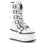 Demonia Colombia White Vegan Leather Damned-225 - Image 6