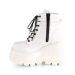 Demonia Colombia White Vegan Leather Shaker-52 - Image 4