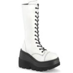 Demonia Colombia White Vegan Leather Shaker-72 - Image 6