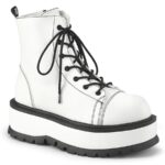 Demonia Colombia White Vegan Leather Slacker-55 - Image 2