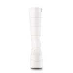 Demonia Colombia White Vegan Leather Stack-301 - Image 3