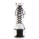Demonia Colombia White Vegan Leather Violet-120 - Image 3