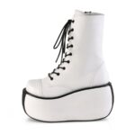 Demonia Colombia White Vegan Leather Violet-120 - Image 4