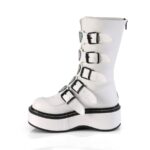 Emily-330 White Vegan Leather Demonia Colombia - Image 4