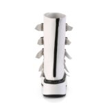 Emily-330 White Vegan Leather Demonia Colombia - Image 5