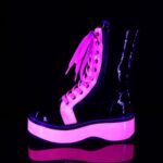 Emily-350 Demonia Colombia Black U V Neon Pink - Image 4