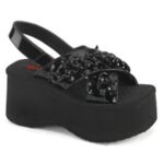 Funn-12 Zapatos Demonia Black Patent - Image 3