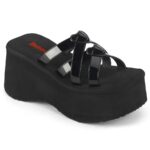 Funn-15 Black Patent Zapatos Demonia - Image 2