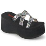 Funn-19 Zapatos Demonia Black Oil Flick Hologram - Image 6