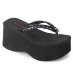 Funn-33 Zapatos Demonia Black Vegan Leather - Image 2