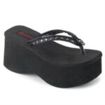 Funn-33 Zapatos Demonia Black Vegan Leather - Image 6