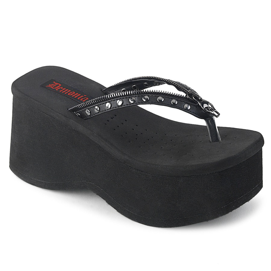 funn_33_zapatos_demonia_black_vegan_leather.jpg Funn-33 Zapatos Demonia Black Vegan Leather - Image 1