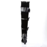 Glam-300 Zapatos Demonia Black Vegan Leather-Velvet - Image 5