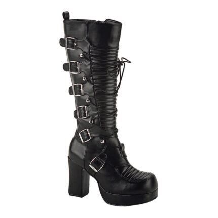 Gothika-200 Black Vegan Leather Demonia Colombia
