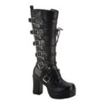 Gothika-200 Black Vegan Leather Demonia Colombia - Image 6