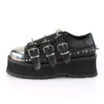 Gravedigger-03 Black Vegan Leather Zapatos Demonia - Image 4