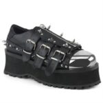 Gravedigger-03 Black Vegan Leather Zapatos Demonia - Image 6