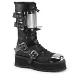 Gravedigger-250 Black Vegan Leather Demonia Colombia - Image 6